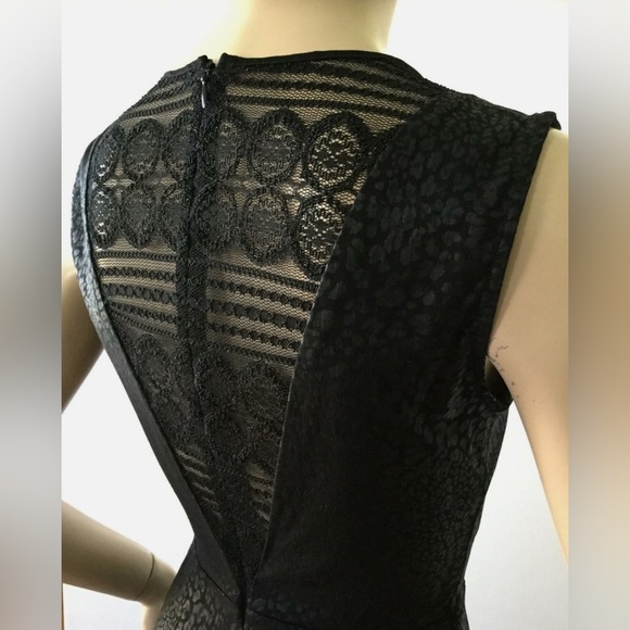 RACHEL Rachel Roy Black Lace Sheath Cocktail Dress 0 - Picture 5 of 16